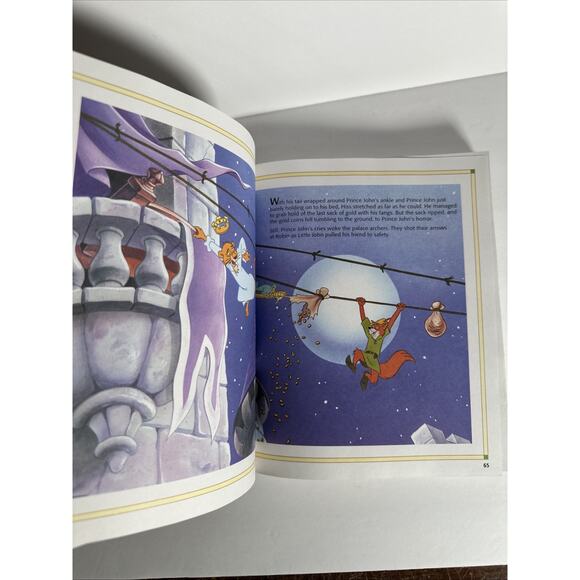 Disney Charming Tales Story Book | Robin Hood Tarzan Bug's Life Mulan Hercules - Picture 11 of 12